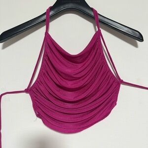 Magenta Ruched Women’s Top